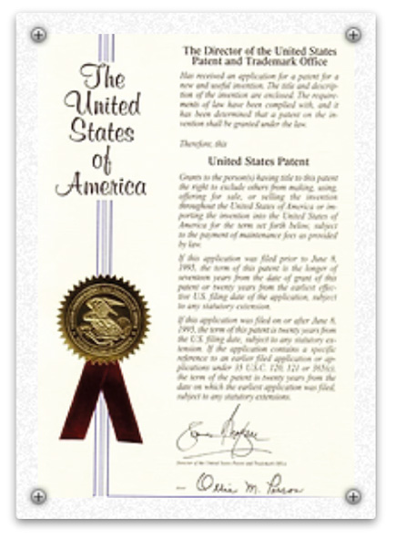 바이오 액티브 녹용 미국 특허증