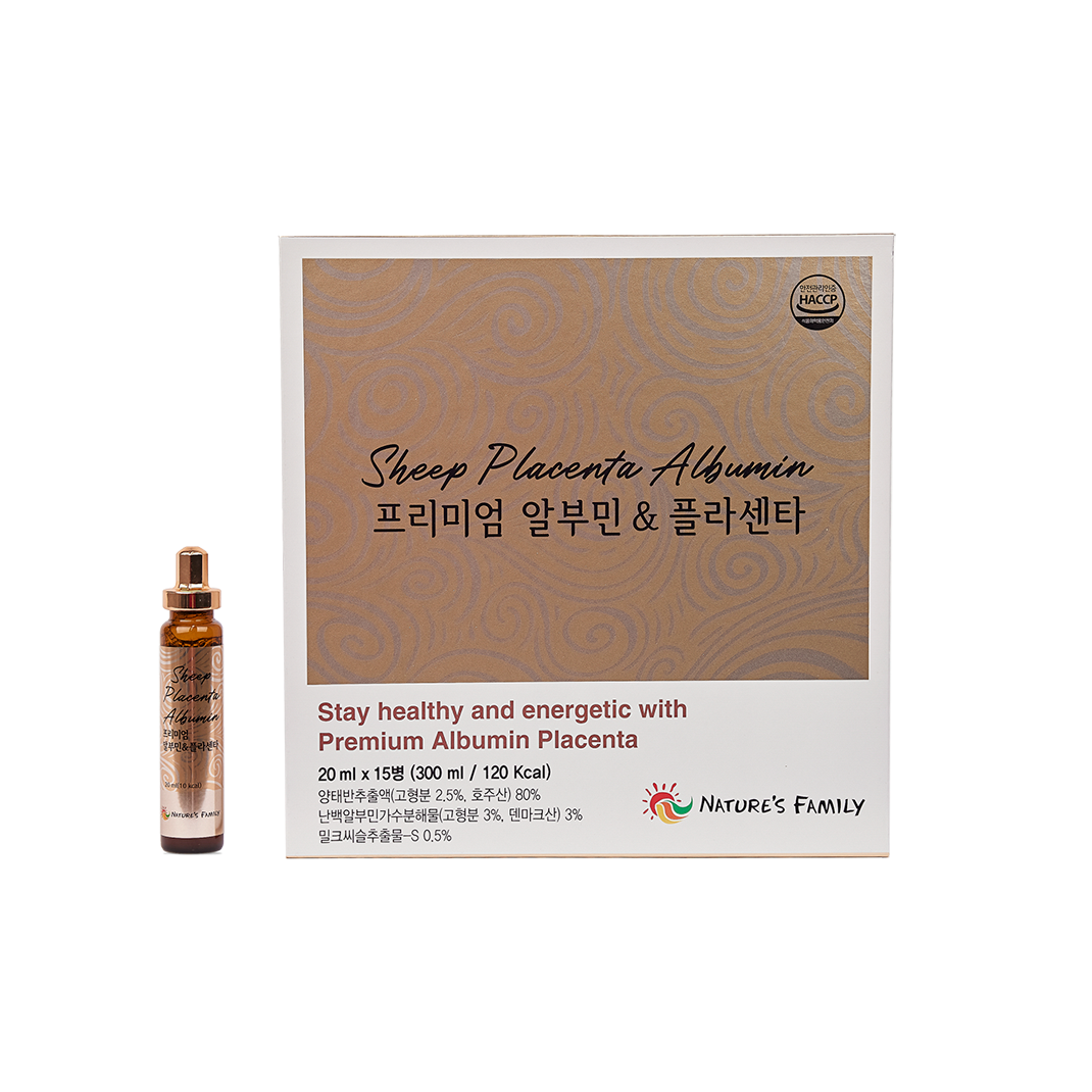 네이처스패밀리 프리미엄 알부민 & 플라센타(1박스 15병)